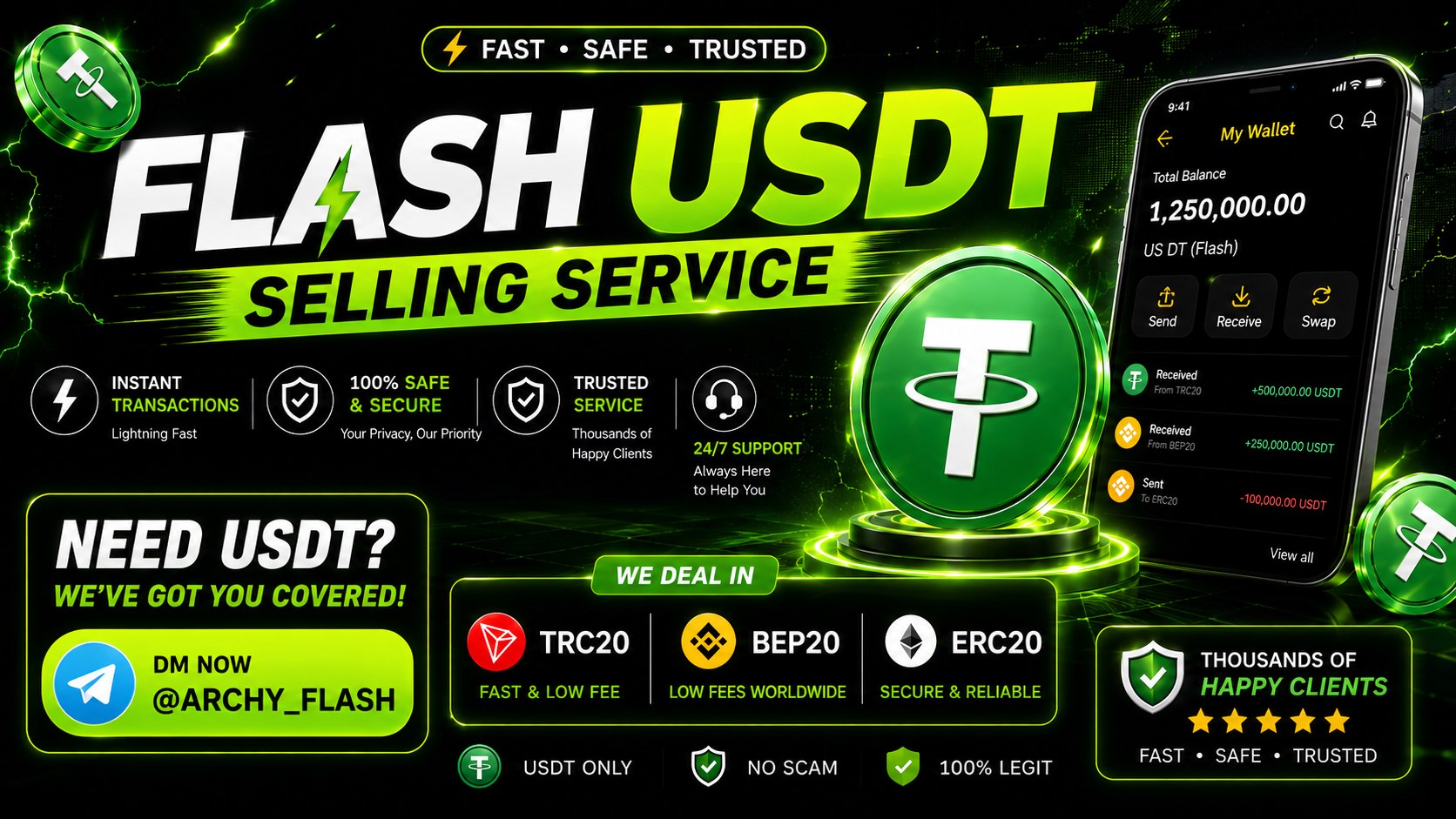 USDT FLASH CRYPTO SELLER