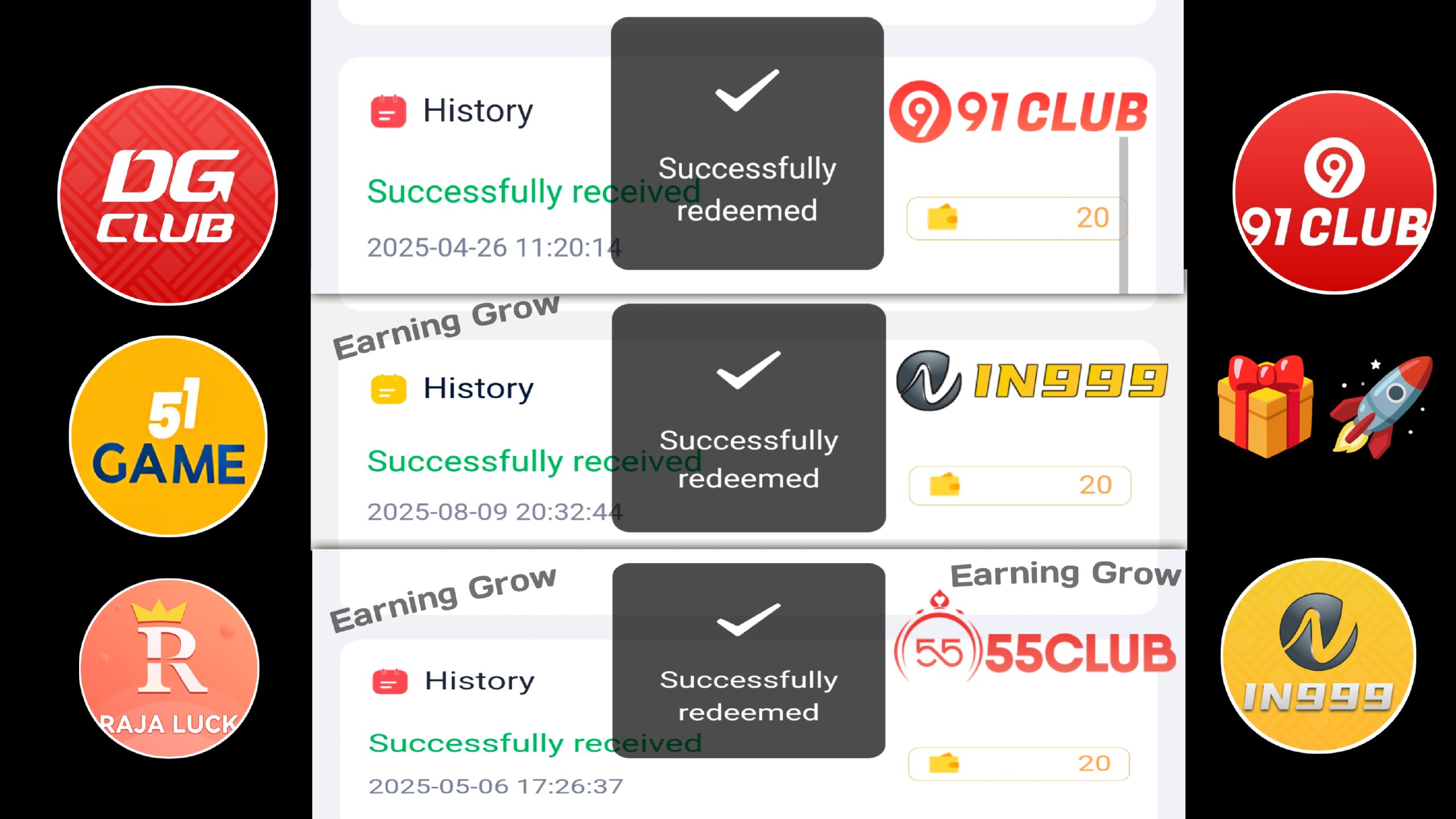 Earning Grow 🎁