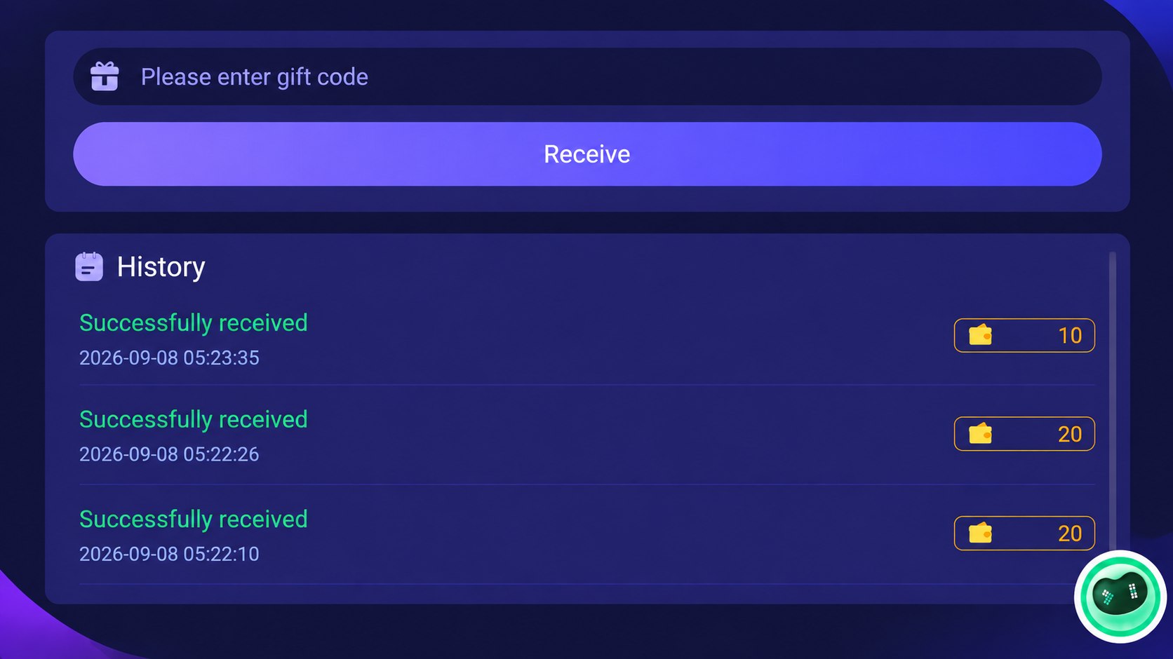 SHREEWIN GIFT CODE