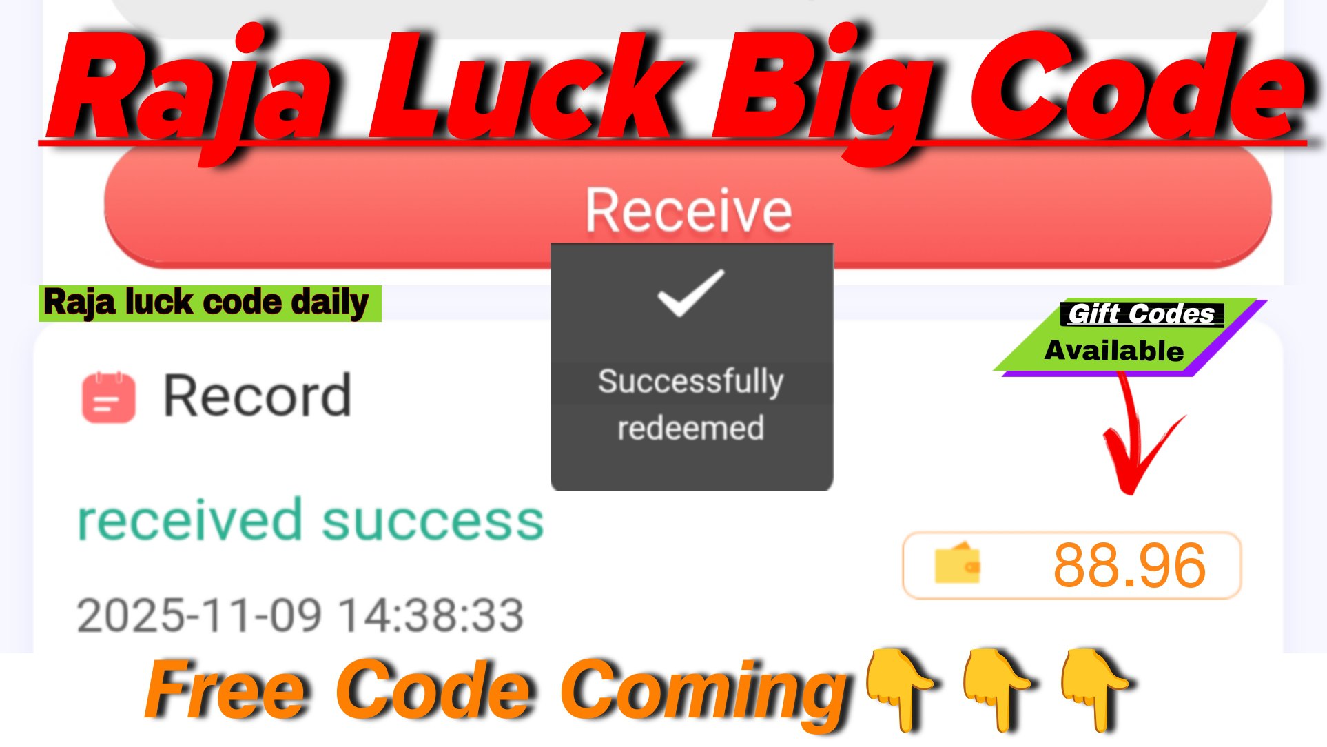 Raja luck Codes daily 🔥